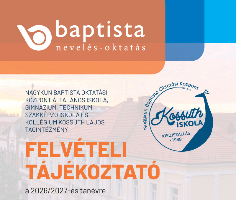 Kossuth Gimnázium felvételi tájékoztató a 2026/27-es tanévre