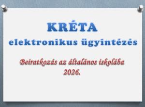 Általános iskolai beiratkozás online felületen