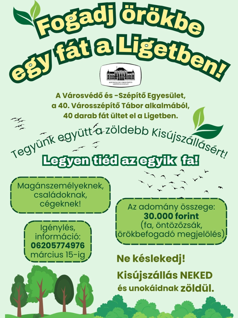 Nekünk (is) zöldülnek a fák